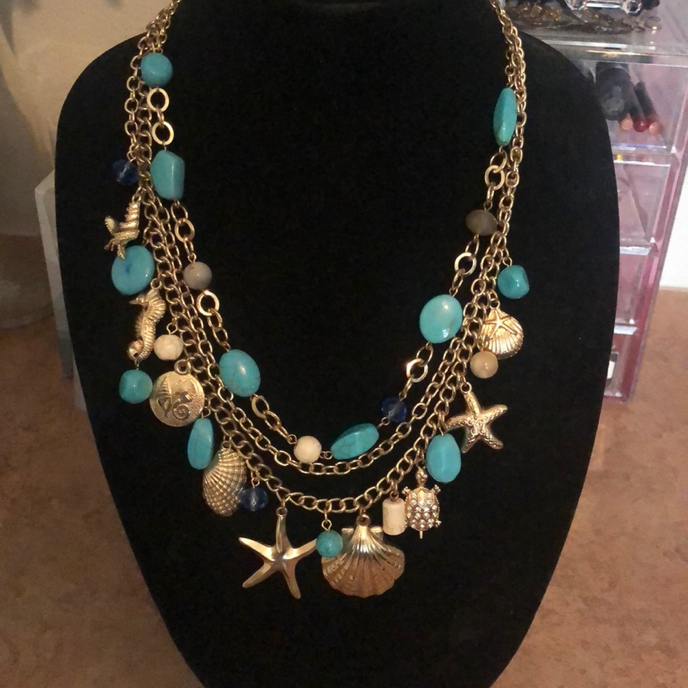 Sea themed necklace perfect for summer!
